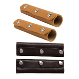 Maxbell 4x2x Leather Handbag Handle Wrap Cover Handle Protectors Holder for Travel Bag Black