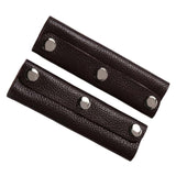 Maxbell 3x2x Leather Handbag Handle Wrap Cover Handle Protectors Holder for Travel Bag Black