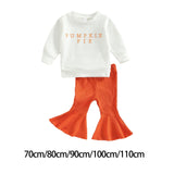 Maxbell Toddler Baby Girl Sweatshirt Clothes Flared Trousers Pullover Top 70cm