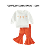 Maxbell Toddler Baby Girl Sweatshirt Clothes Flared Trousers Pullover Top 70cm