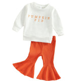 Maxbell Toddler Baby Girl Sweatshirt Clothes Flared Trousers Pullover Top 80cm