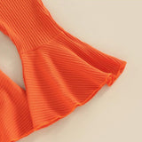 Maxbell Toddler Baby Girl Sweatshirt Clothes Flared Trousers Pullover Top 100cm