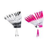 Maxbell 2xAmerican Chief Indian Hat Feather Headdress Photo Props for Stage Cosplay Black