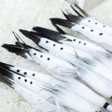 Maxbell 2xAmerican Chief Indian Hat Feather Headdress Photo Props for Stage Cosplay Black