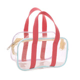 Maxbell 2xClear Tote Bag PVC Messenger Shoulder Bag for Bathing Concerts Vacation 20cmx11cmx8cm