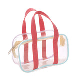 Maxbell 2xClear Tote Bag PVC Messenger Shoulder Bag for Bathing Concerts Vacation 20cmx11cmx8cm