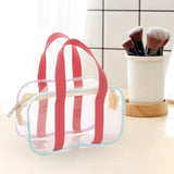 Maxbell 2xClear Tote Bag PVC Messenger Shoulder Bag for Bathing Concerts Vacation 20cmx11cmx8cm