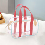 Maxbell 2xClear Tote Bag PVC Messenger Shoulder Bag for Bathing Concerts Vacation 20cmx11cmx8cm