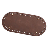 Maxbell 2xDIY Crochet Bag Bottom Pad with Holes Purse Bottom Base PU Leather 12cmx25cm