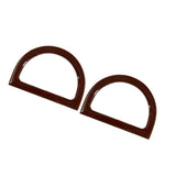 Maxbell 2x2Pcs Women Purse Handles Belt Replacement DIY Handmade for Tote Purse Making brown D shape