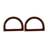 Maxbell 3x2Pcs Women Purse Handles Belt Replacement DIY Handmade for Tote Purse Making brown D shape