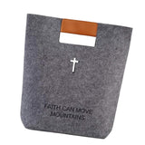 Maxbell 2xFelt Tote with Handle Handbag Church Bible Carrying Case Christian Gifts