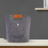 Maxbell 2xFelt Tote with Handle Handbag Church Bible Carrying Case Christian Gifts