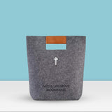 Maxbell 2xFelt Tote with Handle Handbag Church Bible Carrying Case Christian Gifts