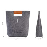 Maxbell 2xFelt Tote with Handle Handbag Church Bible Carrying Case Christian Gifts