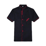 Maxbell 2x  Breathable Chef Coat Short Length Sleeve Chef Jacket for Cafe L