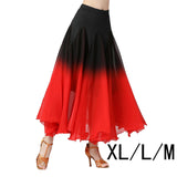 Maxbell 2xElegant Ballroom Dance Skirt Dancing Costume Stage Performance Dancewear XL