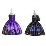 Maxbell Girls Dresses Gown Dress up Costume Princess for Halloween Wedding Cosplay purple