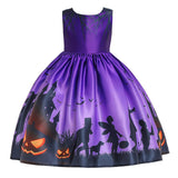 Maxbell Girls Dresses Gown Dress up Costume Princess for Halloween Wedding Cosplay purple