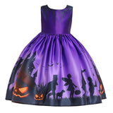 Maxbell Girls Dresses Gown Dress up Costume Princess for Halloween Wedding Cosplay purple