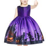 Maxbell Girls Dresses Gown Dress up Costume Princess for Halloween Wedding Cosplay purple