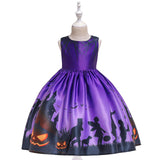Maxbell Girls Dresses Gown Dress up Costume Princess for Halloween Wedding Cosplay purple