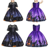 Maxbell Girls Dresses Gown Dress up Costume Princess for Halloween Wedding Cosplay purple