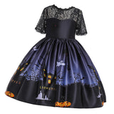 Maxbell Girls Dresses Gown Dress up Costume Princess for Halloween Wedding Cosplay black