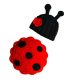 Maxbell Newborn Babies Ladybug Suit Costume Crochet Outfits Photography Props
