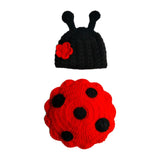 Maxbell Newborn Babies Ladybug Suit Costume Crochet Outfits Photography Props