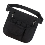 Maxbell 5xNurse Fanny Pack Waist Pouch Organizer Multiple Pocket Tape Holder Storage Black