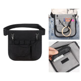 Maxbell 3xNurse Fanny Pack Waist Pouch Organizer Multiple Pocket Tape Holder Storage Black