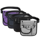 Maxbell 3xNurse Fanny Pack Waist Pouch Organizer Multiple Pocket Tape Holder Storage Black