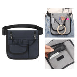 Maxbell 2xNurse Fanny Pack Waist Pouch Organizer Multiple Pocket Tape Holder Storage Dark Blue