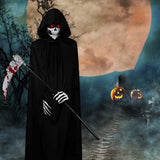 Maxbell 2xHalloween Grim Reaper Costume Set Hooded Cape Cloak for Masquerade