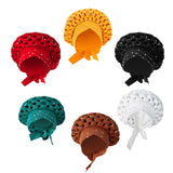 Maxbell 4xAfrican Turban Women Sequin Headwear Head Scarf Hair Cover Girls Headwrap Red