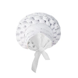 Maxbell 2xAfrican Turban Women Sequin Headwear Head Scarf Hair Cover Girls Headwrap White