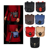 Maxbell 3xMedieval Belt Pouch Durable Fanny Pack Purse Costume Accessories Black