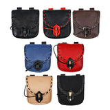 Maxbell 3xMedieval Belt Pouch Durable Fanny Pack Purse Costume Accessories Black
