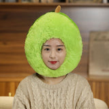 Maxbell Plush Doll Fruit Headgear Hat Cosplay Photo Props Soft for Birthday Party