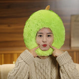Maxbell Plush Doll Fruit Headgear Hat Cosplay Photo Props Soft for Birthday Party