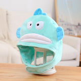 Maxbell Plush Strange Fish Hat Stuffed Cap Headgear Cosplay Costume for Birthday