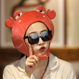 Maxbell 2xFunny Animal Shape Plush Hat Photo Props Cartoon for Animal Cosplay Party