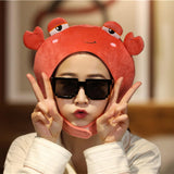 Maxbell 2xFunny Animal Shape Plush Hat Photo Props Cartoon for Animal Cosplay Party