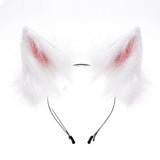 Maxbell 4xCat Costume Animal Cosplay Kitten Plush Ears Furry Fancy Dress up White
