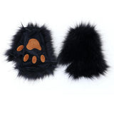 Maxbell 3xCat Costume Animal Cosplay Kitten Plush Ears Furry Fancy Dress up Black