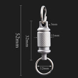 Maxbell 6xTitanium Alloy Keychain Key Holder Clip for Outdoor Tool Waist Belt Unisex