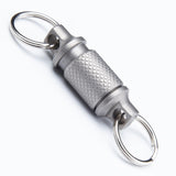 Maxbell 6xTitanium Alloy Keychain Key Holder Clip for Outdoor Tool Waist Belt Unisex
