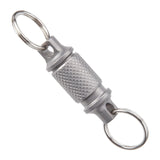 Maxbell 6xTitanium Alloy Keychain Key Holder Clip for Outdoor Tool Waist Belt Unisex