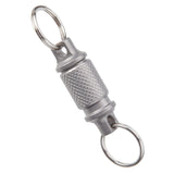 Maxbell 6xTitanium Alloy Keychain Key Holder Clip for Outdoor Tool Waist Belt Unisex